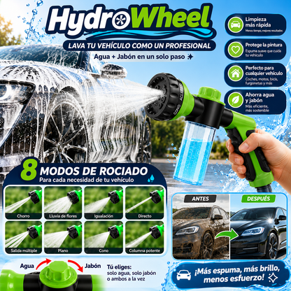 HydroWheel - Pistola de Agua para Vehiculos